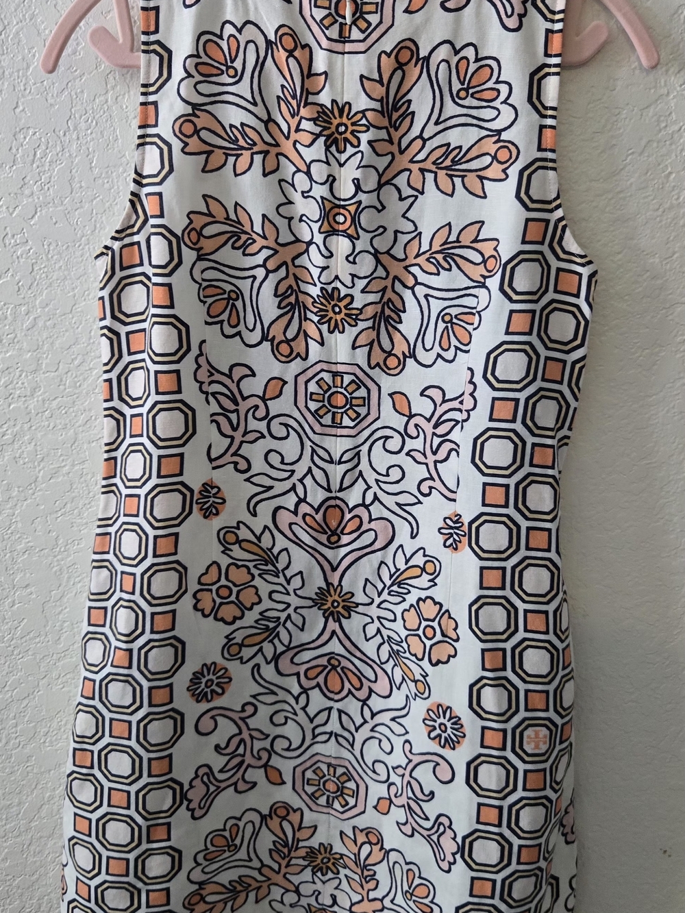 Tory Burch Hicks Garden Party Mini Shift Dress Floral Linen Blend - Picture 5 of 5
